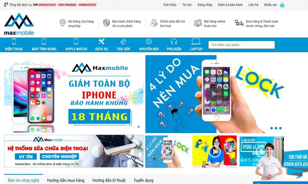 Max Mobile mập mờ bán hàng xách tay, thay thế linh kiện cũ cho khách hàng?